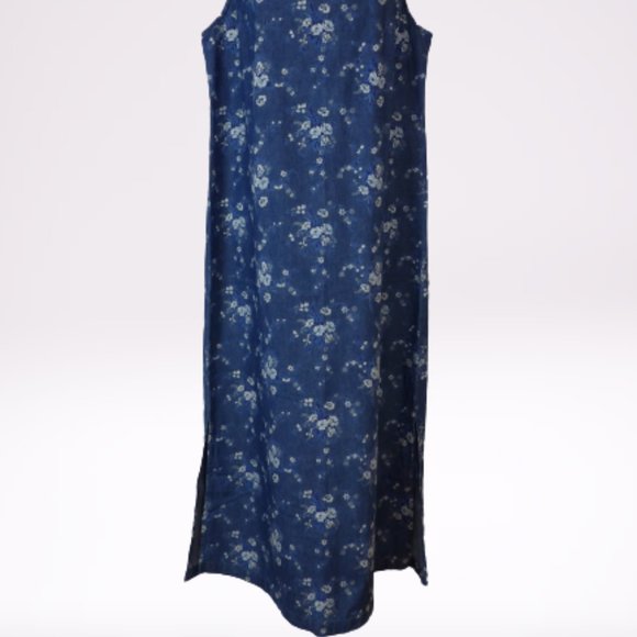 Coldwater Creek Denim Blue Floral VACATION… - Picture 12 of 13